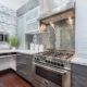 Photo of interior view of kitchen with a high-end custom built appliances